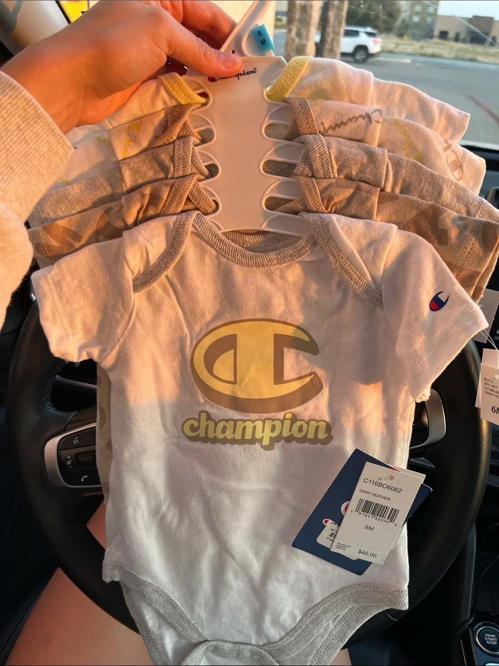 Champion Baby Onesies 5 Piece Set